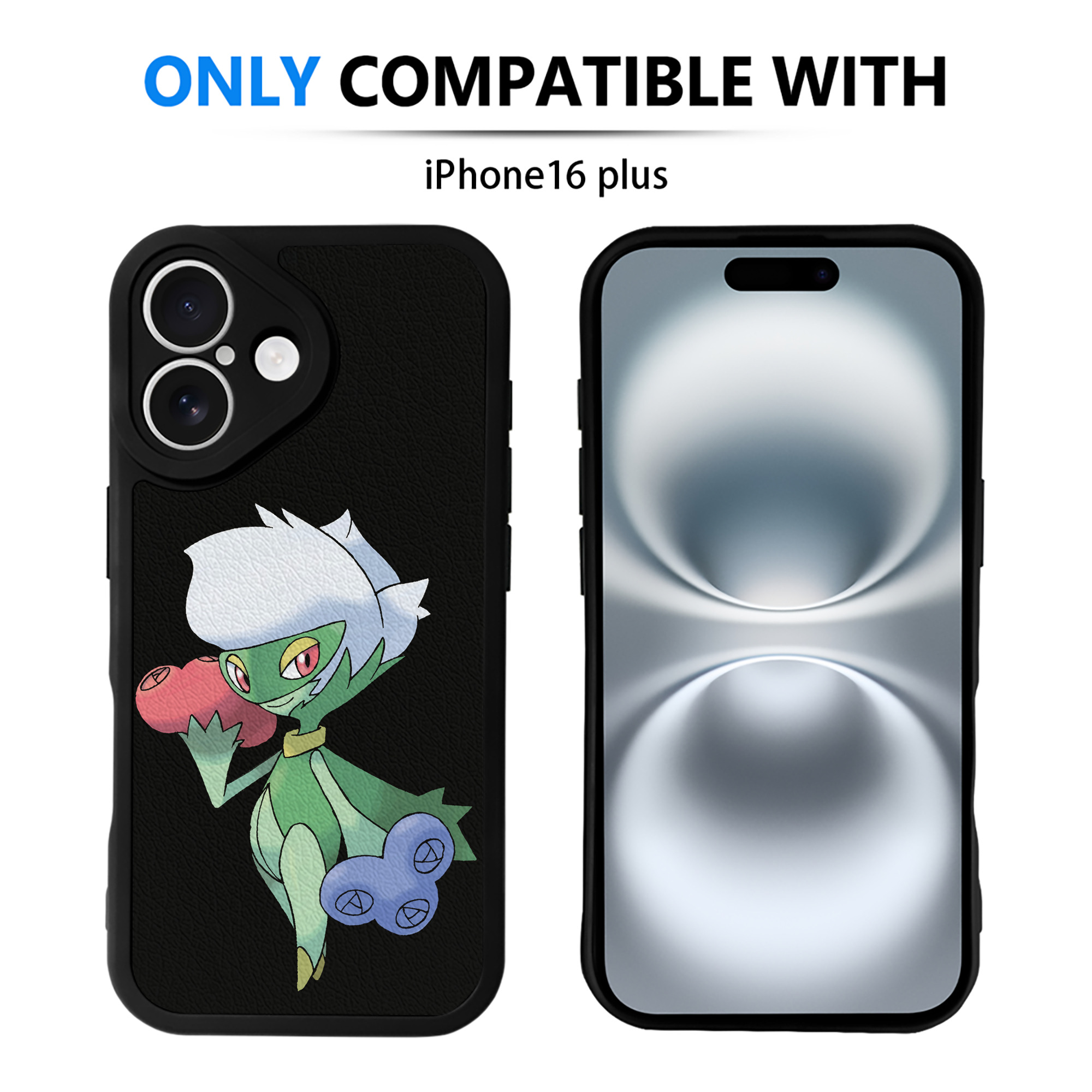 （画像用） ポケットモンスター Pokémon 【iPhone 16シリーズ対応】シリコンスマホケース（レザー調） 材質：シリコン